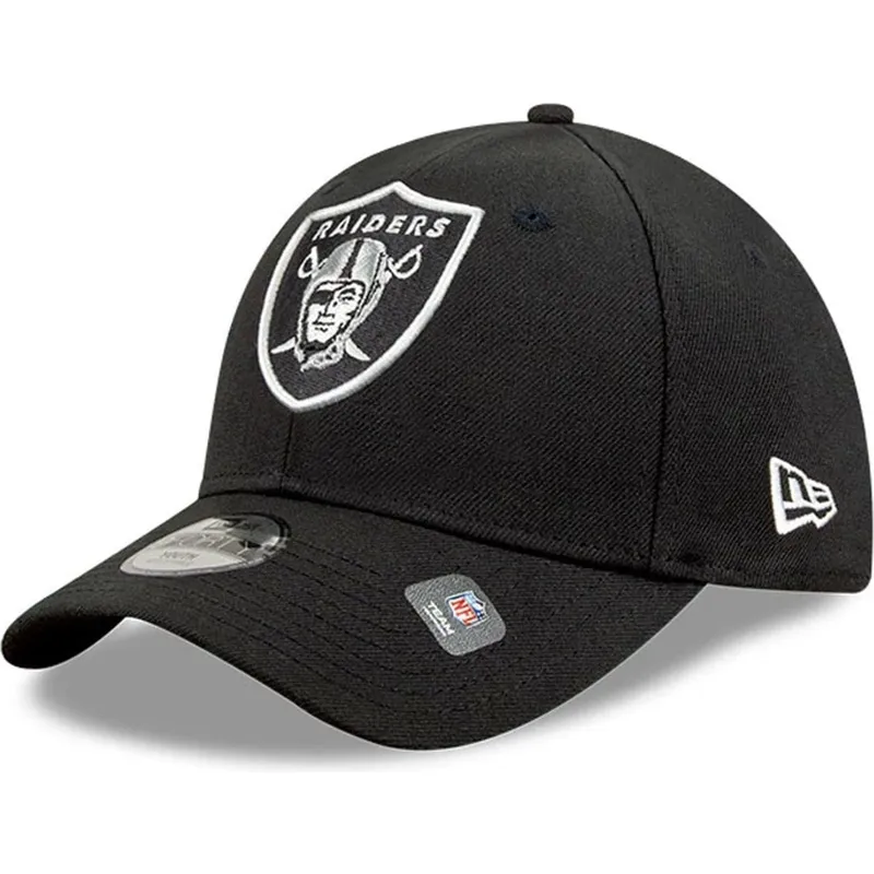schwarze-verstellbare-kinder-cap-9forty-the-league-der-las-vegas-raiders-nfl-von-new-era