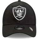new-era-curved-brim-youth-9forty-the-league-las-vegas-raiders-nfl-black-adjustable-cap