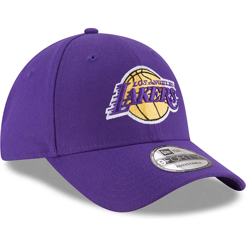 verstellbare-violette-kinderkappe-9forty-the-league-der-los-angeles-lakers-nba-von-new-era