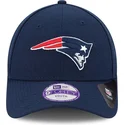 marineblaue-gebogene-verstellbare-kinderkappe-9forty-the-league-der-new-england-patriots-nfl-von-new-era