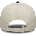 new-era-curved-brim-9forty-linen-beige-and-navy-blue-adjustable-cap