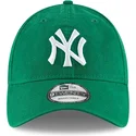 grune-verstellbare-gebogene-kappe-9twenty-core-classic-der-new-york-yankees-mlb-von-new-era