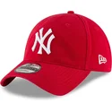 new-era-curved-brim-9twenty-core-classic-new-york-yankees-mlb-red-adjustable-cap
