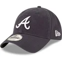 cappello-curvo-blu-navy-regolabile-9twenty-core-classic-degli-atlanta-braves-mlb-di-new-era