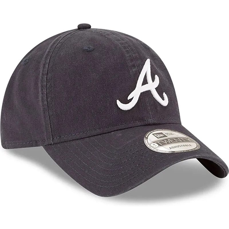 verstellbare-9twenty-core-classic-kappe-in-marineblau-der-atlanta-braves-mlb-von-new-era