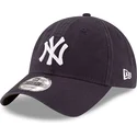 casquette-courbee-bleue-marine-ajustable-9twenty-core-classic-new-york-yankees-mlb-new-era