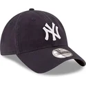 casquette-courbee-bleue-marine-ajustable-9twenty-core-classic-new-york-yankees-mlb-new-era