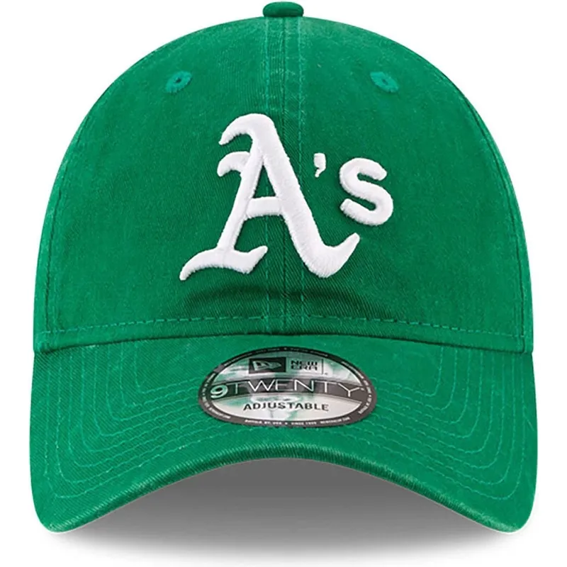 grune-verstellbare-9twenty-core-classic-kappe-der-oakland-athletics-mlb-von-new-era