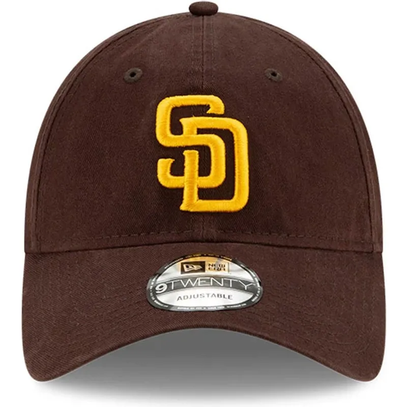 brazowa-regulowana-czapka-z-zakrzywionym-daszkiem-9twenty-core-classic-san-diego-padres-mlb-new-era