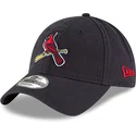 marineblaue-verstellbare-gebogene-kappe-9twenty-core-classic-der-st-louis-cardinals-mlb-von-new-era