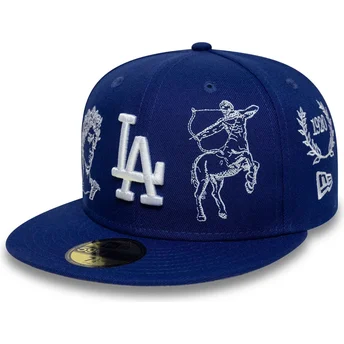Casquette plate bleue ajustée 59FIFTY Mythical Los Angeles Dodgers MLB New Era