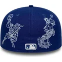 casquette-plate-bleue-ajustee-59fifty-mythical-los-angeles-dodgers-mlb-new-era
