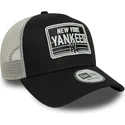 new-era-new-york-yankees-mlb-a-frame-patch-svart-och-vit-truckerkeps