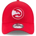 atlanta-hawks-nba-9forty-the-league-verstellbare-rote-curved-cap-von-new-era