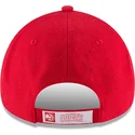 rote-verstellbare-curved-cap-9forty-the-league-der-atlanta-hawks-nba-von-new-era