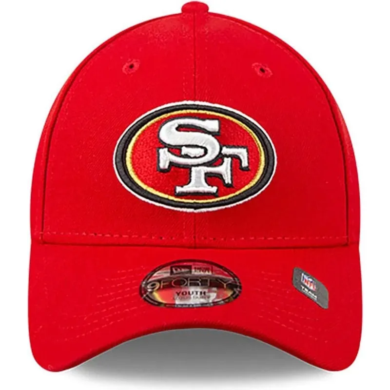 cappellino-curvo-rosso-regolabile-per-bambino-9forty-the-league-dei-san-francisco-49ers-nfl-di-new-era