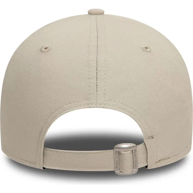 cappellino-curvo-beige-regolabile-con-logo-bianco-9forty-league-essential-di-new-york-yankees-mlb-di-new-era