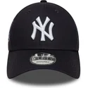 casquette-courbee-bleue-marine-ajustable-9forty-side-patch-new-york-yankees-mlb-new-era