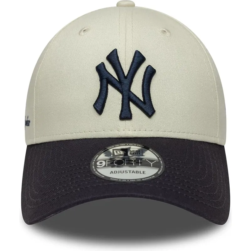 epci-curbata-bej-reglabila-9forty-side-script-de-new-york-yankees-mlb-de-new-era