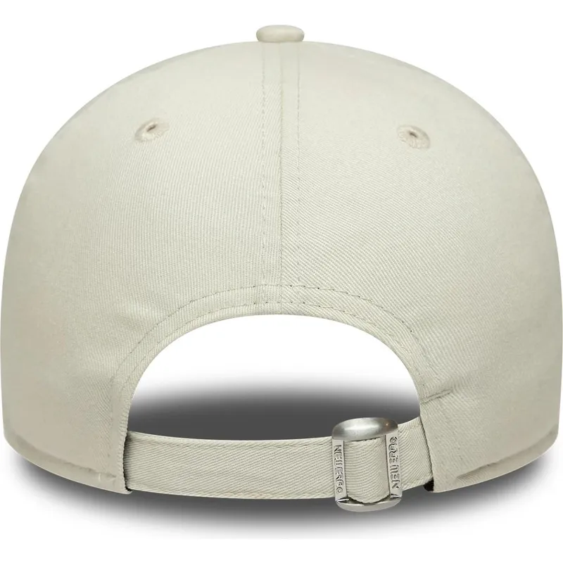 verstellbare-beige-und-marineblaue-9forty-side-script-kappe-der-new-york-yankees-mlb-von-new-era