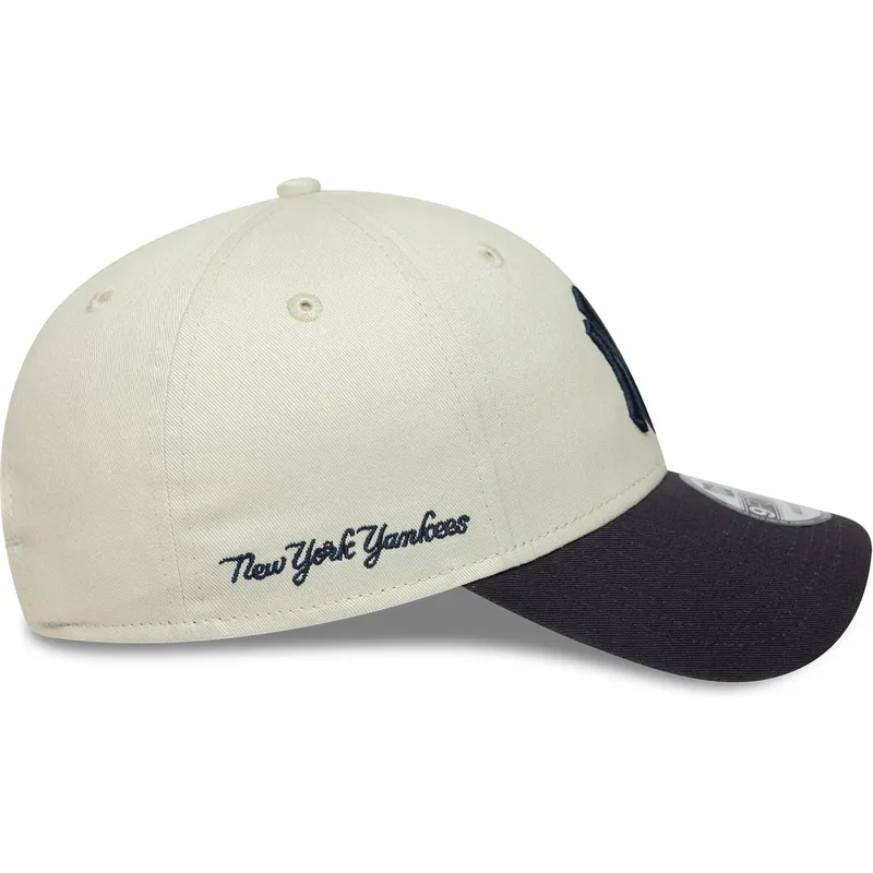 epci-curbata-bej-reglabila-9forty-side-script-de-new-york-yankees-mlb-de-new-era