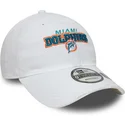 casquette-courbee-blanche-ajustable-9twenty-washed-distress-miami-dolphins-nfl-new-era