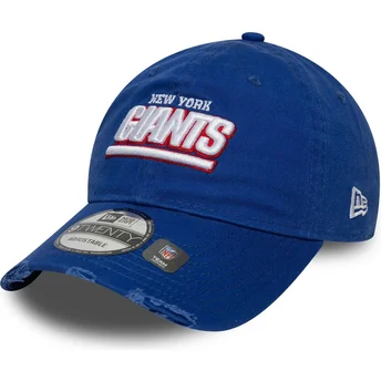 Casquette courbée bleue ajustable 9TWENTY Washed Distress New York Giants NFL New Era