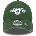 casquette-courbee-verte-ajustable-9twenty-washed-distress-new-york-jets-nfl-new-era