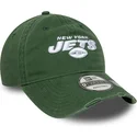 casquette-courbee-verte-ajustable-9twenty-washed-distress-new-york-jets-nfl-new-era