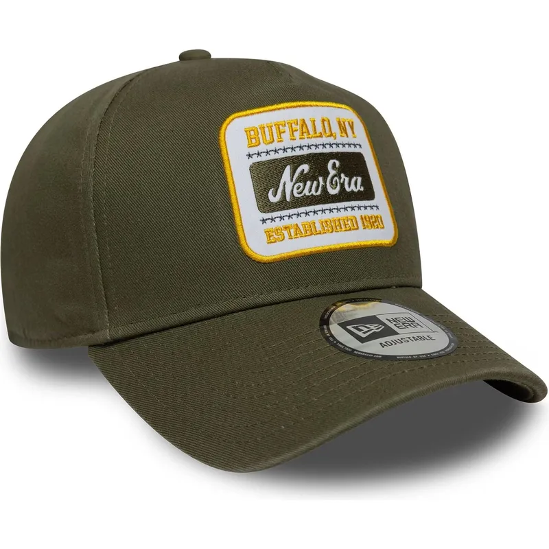 grune-snapback-kappe-e-frame-washed-patch-von-new-era