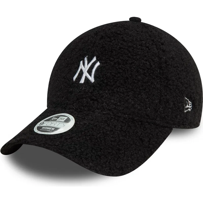 verstellbare-schwarze-damenkappe-9forty-borg-der-new-york-yankees-mlb-von-new-era