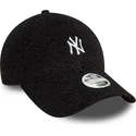 new-era-curved-brim-women-9forty-borg-new-york-yankees-mlb-black-adjustable-cap