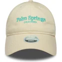 casquette-trucker-beige-ajustable-pour-femme-9twenty-city-palm-springs-villes-et-plages-new-era