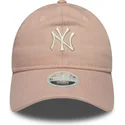 epci-curbata-roz-reglabila-9twenty-dye-denim-de-new-york-yankees-mlb-de-new-era