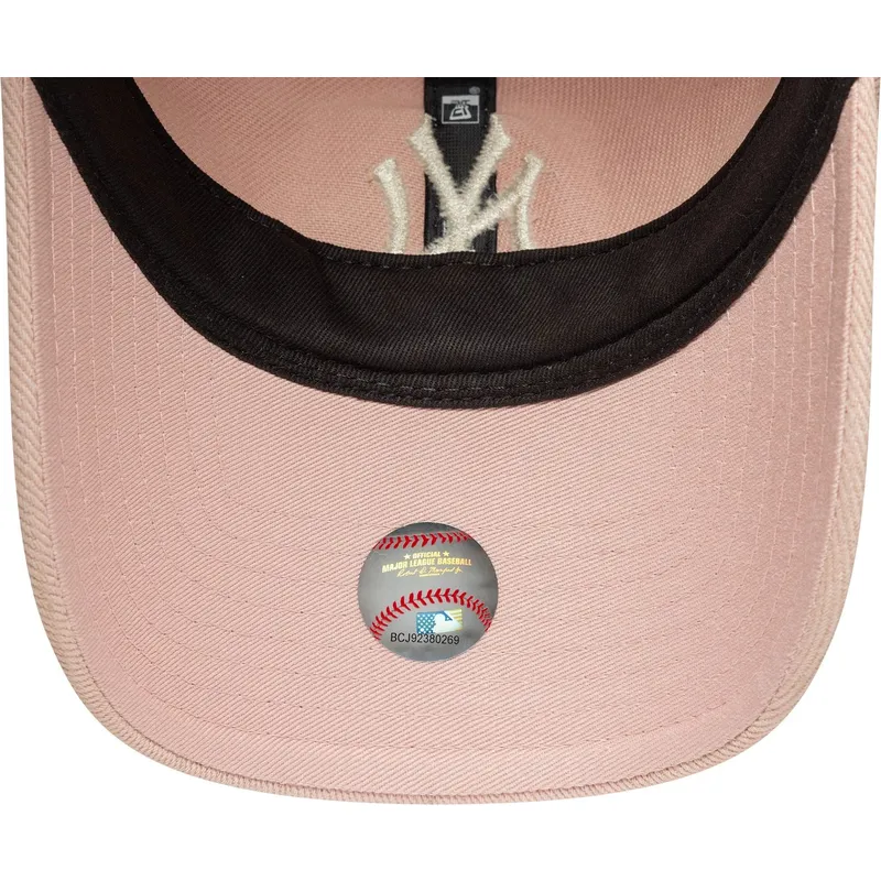 cappellino-rosa-regolabile-da-donna-9twenty-dye-denim-dei-new-york-yankees-mlb-di-new-era