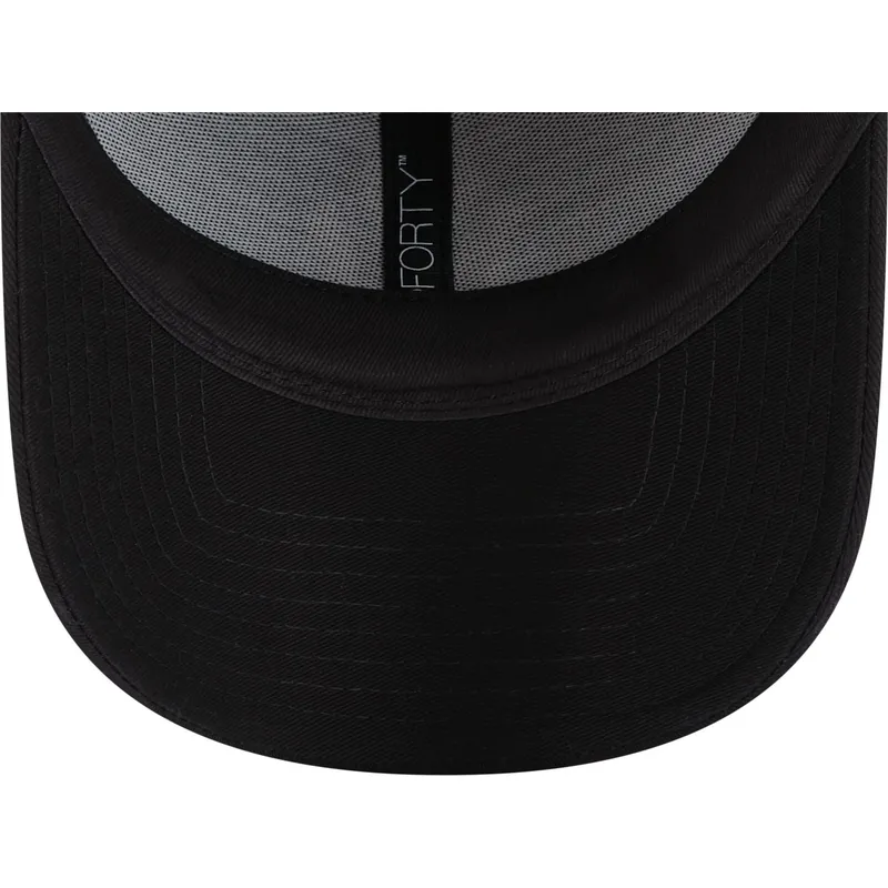 cappellino-curvo-nero-regolabile-da-donna-9forty-metallic-logo-dei-new-york-yankees-mlb-di-new-era