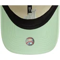 casquette-courbee-beige-et-verte-ajustable-pour-femme-9twenty-world-series-cooperstown-los-angeles-dodgers-mlb-new-era