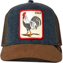 gorra-trucker-marrone-e-denim-gallo-big-strut-di-goorin-bros