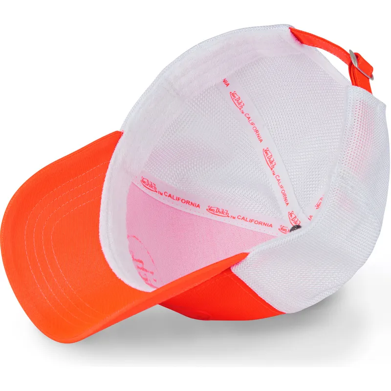 keps-trucker-orange-och-vit-fluo04-fran-von-dutch