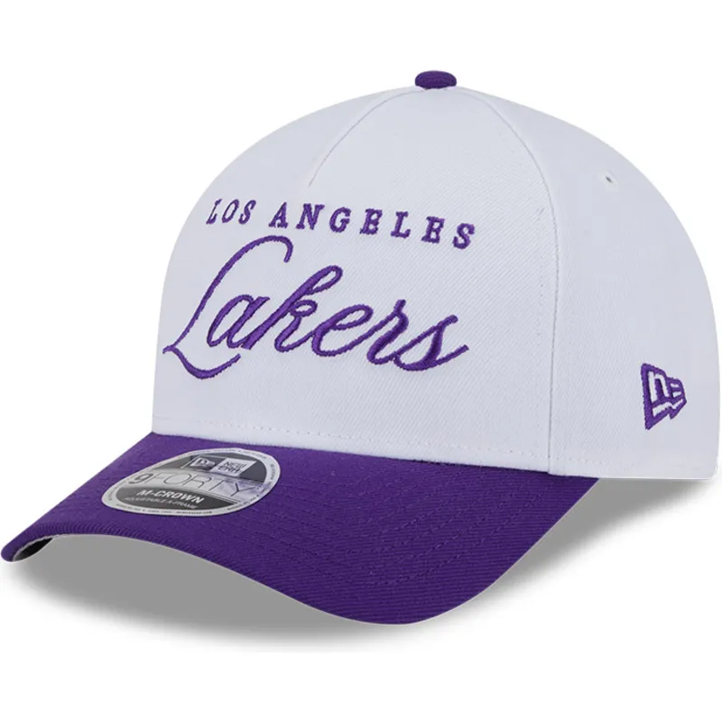 cappellino-bianco-e-viola-snapback-9forty-m-crown-draft-2025-dei-los-angeles-lakers-nba-di-new-era