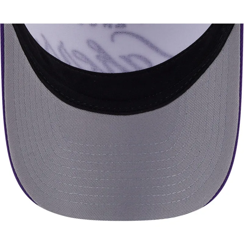 weiss-violette-snapback-kappe-9forty-m-crown-draft-2025-der-los-angeles-lakers-nba-von-new-era