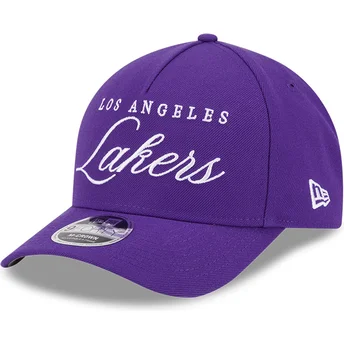 Șepci curbată violet snapback 9FORTY M-Crown Draft 2025 de Los Angeles Lakers NBA de New Era