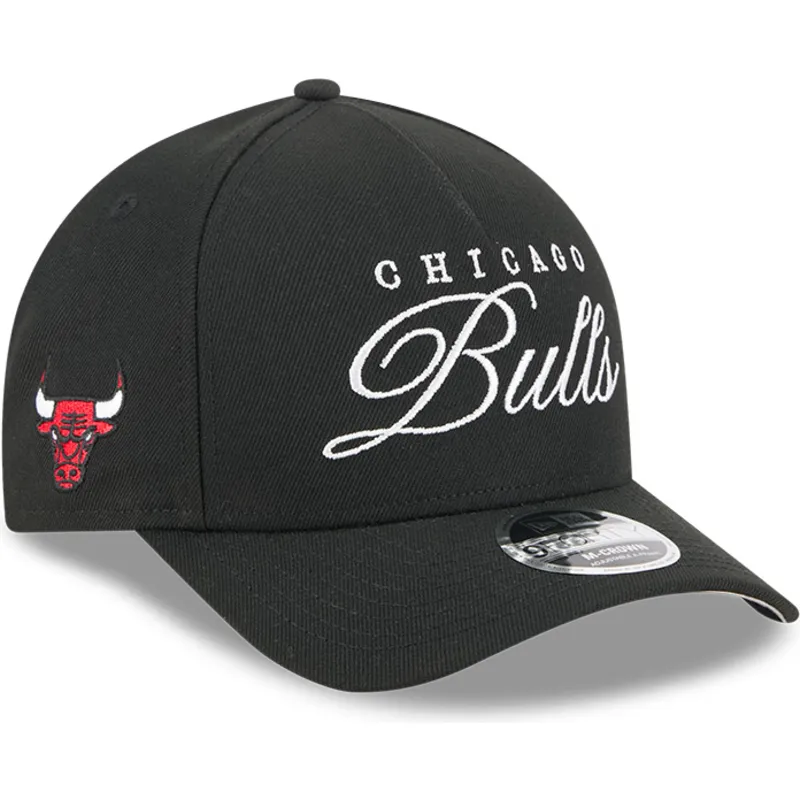cappellino-nero-snapback-9forty-m-crown-draft-2025-dei-chicago-bulls-nba-di-new-era