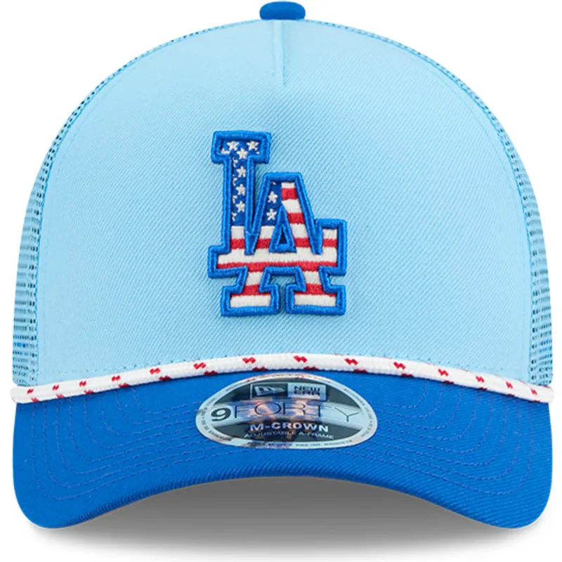 epci-curbata-albastru-snapback-9forty-m-crown-a-frame-4th-july-de-los-angeles-dodgers-mlb-de-new-era