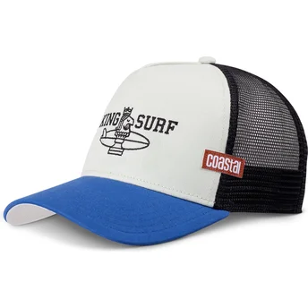 Cappellino trucker bianco e blu Chess Surf HFT di Coastal