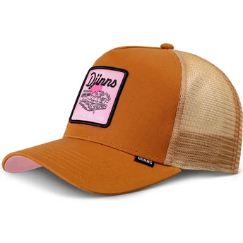 Cappellino trucker marrone Do Nothing Club HFT DNC Pool di Djinns