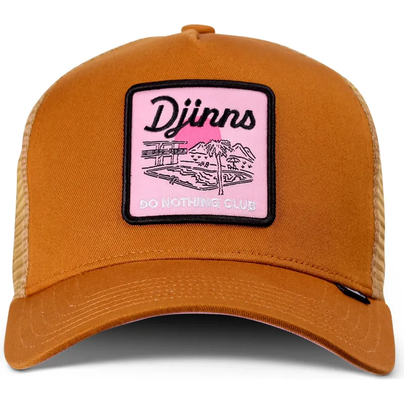 cappellino-trucker-marrone-do-nothing-club-hft-dnc-pool-di-djinns