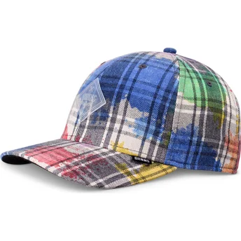 Czapka z daszkiem wielokolorowa snapback 6P TrueFit Dirty Check od Djinns