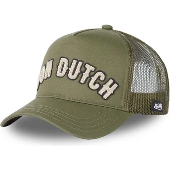 Cappellino trucker verde per bambino KID_BUCKL K di Von Dutch