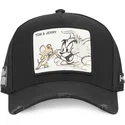 epci-curbata-negru-snapback-taj-pct-tom-i-jerry-looney-tunes-de-capslab